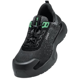 Uvex Sports, Sicherheitsschuhe, uvex 1 x-craft Halbschuhe S1 PL 68083 schwarz, grün Weite 12 Grösse 39 (S1P, 39)