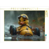 Calvendo Puzzle CALVENDO Puzzle Entenrennen im Regenschauer, 1000 Teile