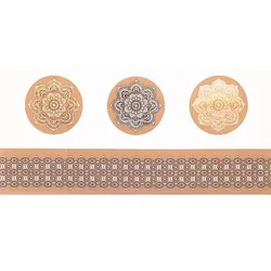 Canvas-Coupon "Mandala", hellbraun-color