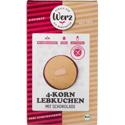 Werz 4-Korn Lebkuchen mit Schokolade bio