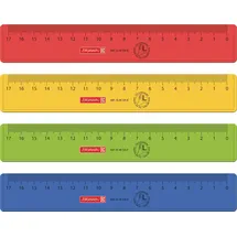 Baier & Schneider BRUNNEN Lineal 17 cm Linkshänder sortiert