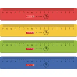 Baier & Schneider BRUNNEN Lineal 17 cm Linkshänder sortiert