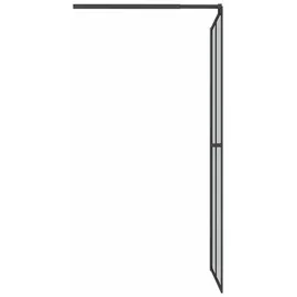 vidaXL Duschwand Walk-In-Dusche 80 x 195 cm Dunkles Sicherheitsglas