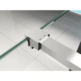 impex-bad 140 cm Haltestange SLIM-DESIGN für Duschwände