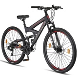 Licorne Bike Strong 2D Premium Mountainbike in 26, 27,5 und 29 Zoll - Fahrrad für Jungen, Mädchen, Damen und Herren - Scheibenbremse vorne und hi...