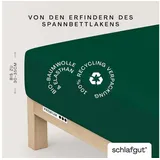 schlafgut Premium Baumwolle 180 x 200 - 200 x 220 cm green deep