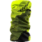 Dynafit Logo Nackenwärmer - Neon Yellow / Striped - One Size