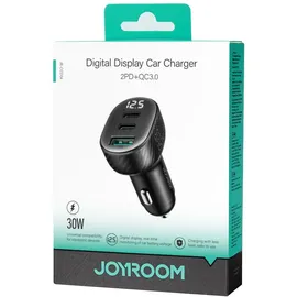 Joyroom KFZ-Adapter 30W 2x USB-C USB-A Schwarz