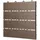 ECD Germany WPC Terrassenfliesen Dunkelbraun 30 x 30 cm 11 St.