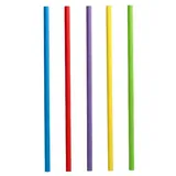 Papstar Strohhalme 88481, aus Papier, Länge 25cm, farbig, 100 Stück