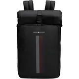 Tommy Hilfiger TH Foundation Rolltop Backpack Black