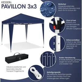 Kesser Faltpavillon 3 x 3 m blau