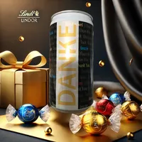 Lindt Dankedose voller Lindor-Genuss Schokolade Lindt Kugeln süßes Dankeschön