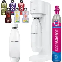 SodaStream Wassersprudler Gaia White + Eine Flasche 1L, Weiß + Bolero - Weiß