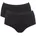 High Waist Briefs 2P Schwarz XL