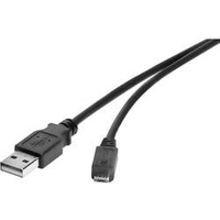 Renkforce USB 2.0 USB-A Stecker, USB-Micro-B Stecker 0.15 m