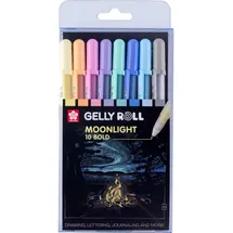Sakura Kugelschreiber Gel-Tintenroller Moonlight Pastel 0,5 mm 8 St.