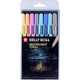 Sakura Kugelschreiber Gel-Tintenroller Moonlight Pastel 0,5 mm 8 St.