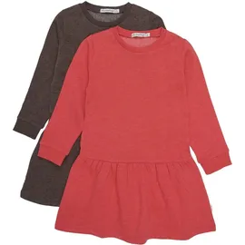 MINYMO Sweat Dress LS (2-pack) tomato puree (444) 122