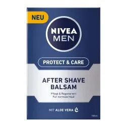 NIVEA For Men After Shave Balsam 81300 , Protect & Care mit Aloe Vera, 100 ml - Flasche