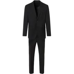 Anzug THOMAS GOODWIN "Anzug", Herren, Gr. 50, Normalgrößen, schwarz, 100% Wolle, unifarben, klassisch, regular fit, Anzüge