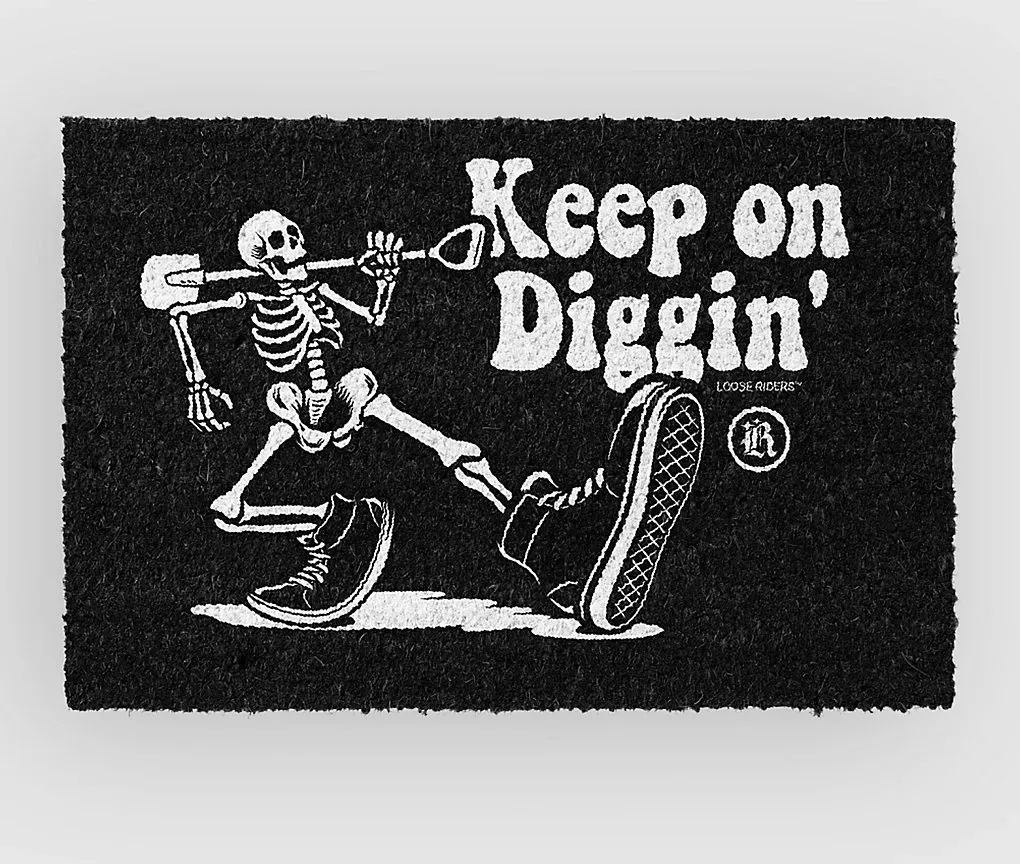 Loose Riders Keep On Diggin' Doormat black Gr. Uni