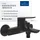 Villeroy & Boch Oasis Badewannenarmatur Aufputz Matt Black