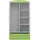 raumhirsch furniture Kinderkleiderschrank 90 x 175 x 52 cm Holzwerkstoff grün