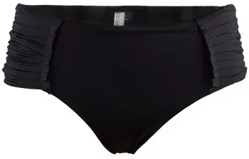 Seafolly Pleated Retro Schwarz Nylon 36 Damen