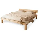 YAK Holzraum Bett Zirbenholzbett YARON - curve 180 cm x 220 cm