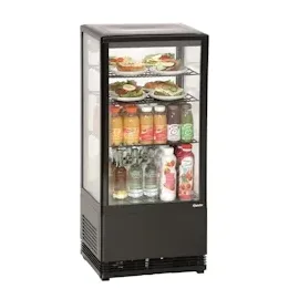 Bartscher Mini-Kühlvitrine 78 l schwarz