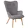 CLP Lounger Durham Stoff grau