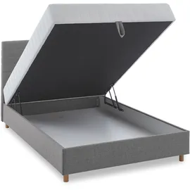 Atlantic Home Collection Stauraumbett Josie, eine Liegefläche mit Taschenfederkern, Stauraum frontal zu öffnen, Härte H2