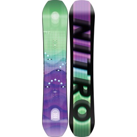 Nitro T3 22 Highend Pro Performance Twin Camber Freestyle Pipe Boards Snowboard, Multicolour, 158
