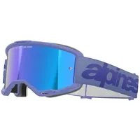 Alpinestars Vision 5 Wordmark, Crossbrille verspiegelt - Grau/Lila Blau-Verspiegelt