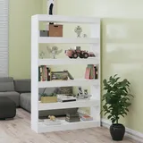 CKioict Eckvitrine Modernes Standregal Wohnzimmermöbel Bücherregal/Raumteiler Hochglanz-Weiß 100x30x166 cmfür Wohnzimmer, Schlafzimmer, Büro