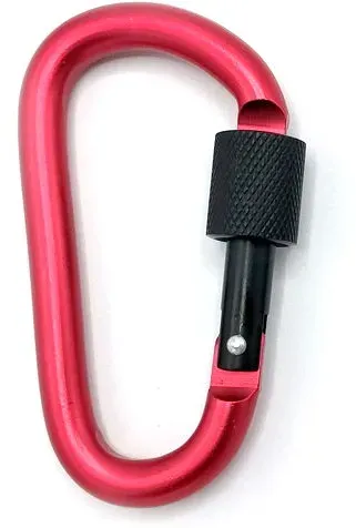 Caruba Karabinerhaken rot (3-er Set)
