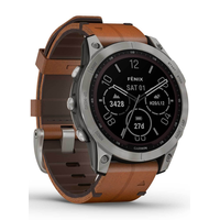 Fenix 7 Sapphire Solar Titanium Titan mit braunem Lederarmband Test & Preisvergleich