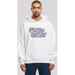 Kapuzenpullover F4NT4STIC "Atari Crystal Castles Retro Gaming", Herren, Gr. M, weiß, Obermaterial: 100% Baumwolle, casual, oversize, Langarm, Pullover, Premium Qualität