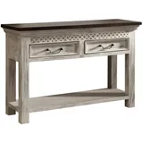 MASSIVMOEBEL24.DE CASTLE-ANTIK Konsolentisch 115x40x76 weiß