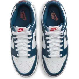 Nike Dunk Low Retro Herren Valerian Blue/White/University Red/Valerian Blue 45,5