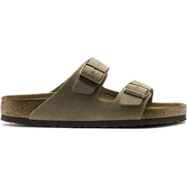 Birkenstock Arizona Weichbettung Veloursleder schmal taupe 38
