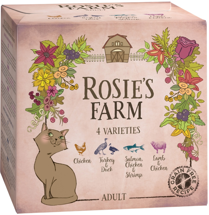 Probierpaket Rosie's Farm Adult 4 x 100 g - Mix (4 Sorten gemischt)