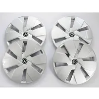 Volkswagen 10A071458WZF Radkappen (4 Stück) Radzierblende Stahlfelgen 18 Zoll Radblenden, Silber