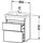 Duravit Waschtischunterschrank Com DuraStyle 50x36,8cm, we. hg/b ma, 2 SchKa., wandhängend