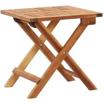 vidaXL Gartentisch Klappbar 54,5 x 42,5 x 40 cm Braun