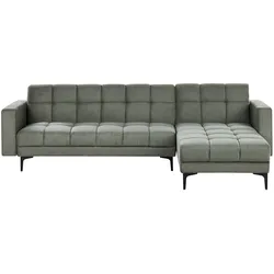 Modul Eckschlafsofa ALNES Stoff Dunkelgrün 4-Sitzer