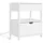 SoBuy Nachttisch FRG258-II-E-W 38 x 45 x 55 cm Weiß