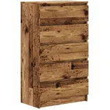 vidaXL Schubladenschrank Altholz-Optik 60x36x103 cm Holzwerkstoff