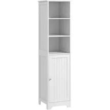 kleankin Badezimmerschrank 40 x 160 x 38 cm Weiß
